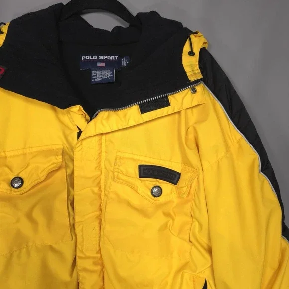 Vintage 1990s POLO SPORT RALPH LAUREN Size L Fleece Lined Nylon